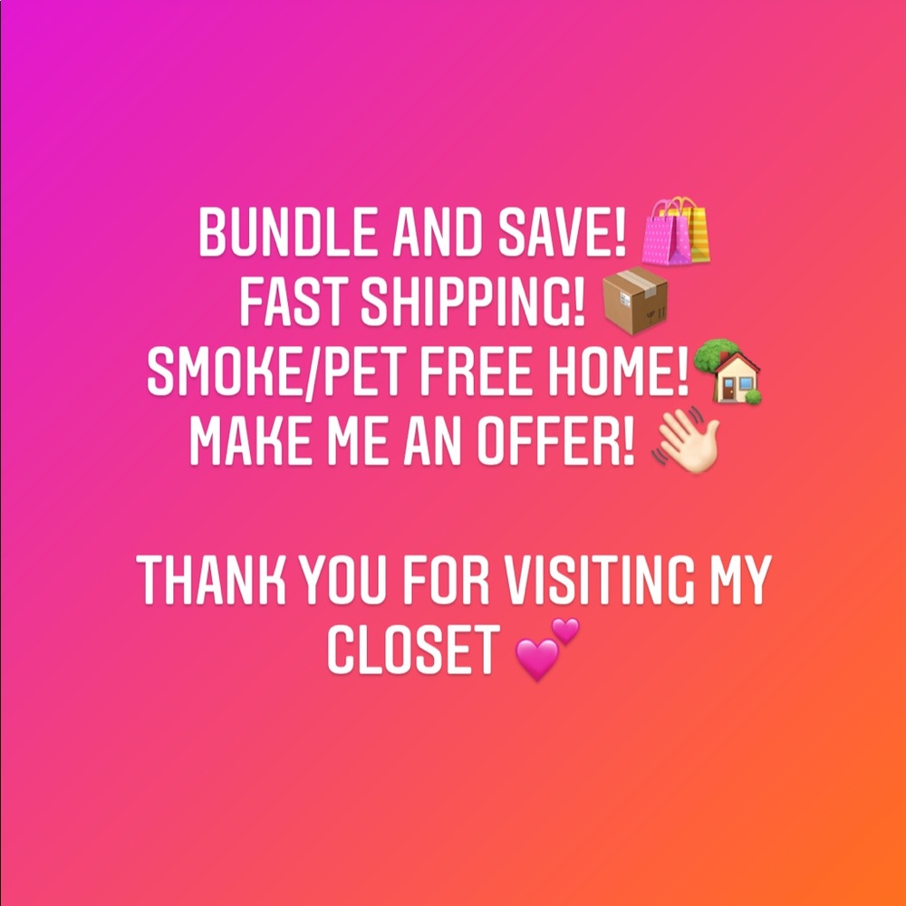 Thank you for visiting my closet 🤗